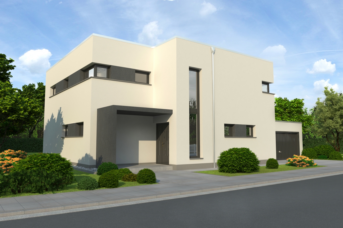 Moderne häuser hybridenergiehaus