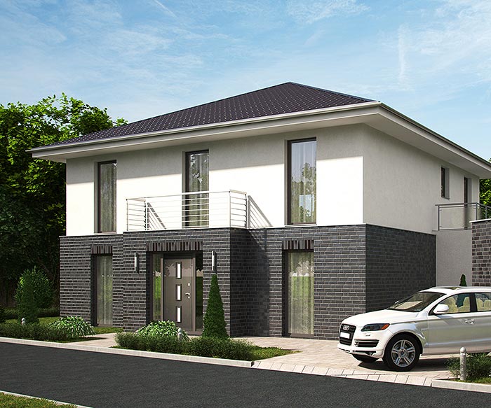 Stadtvilla realisiert durch Hybridenergiehaus GmbH