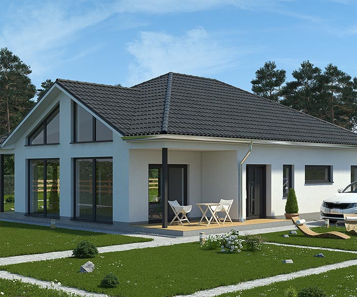 Bungalow realisiert durch Hybridenergiehaus GmbH
